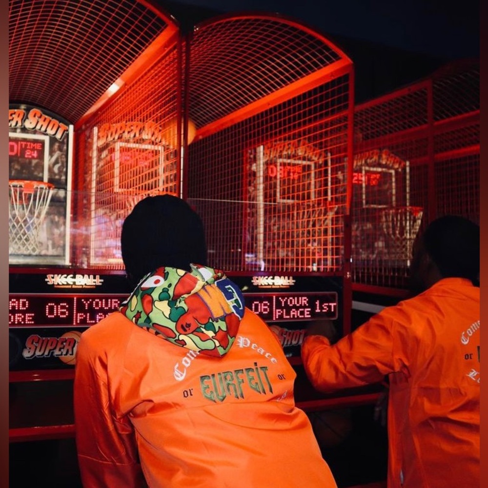 EURFEIT UNISEX DESIGNER Clothing Line Jacket Orange